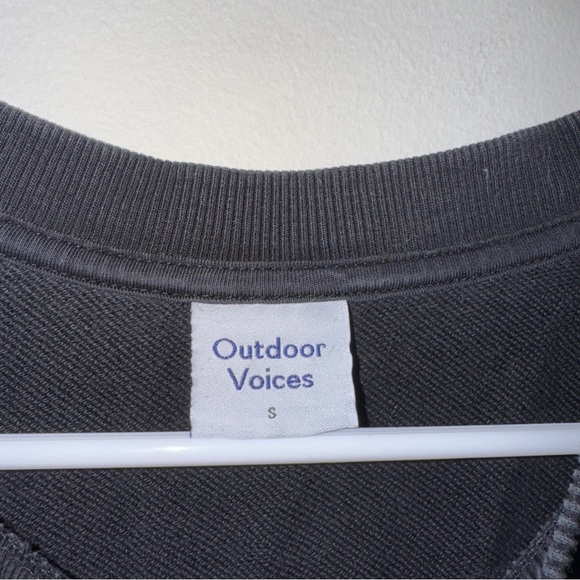 Outdoor Voices Womens Black Cotton Classic
Pickup Sweatshirt Comfy Size S - Picture 5 of 7